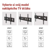 Naklápěcí nástěnný TV držák 32–75" (81–191 cm)