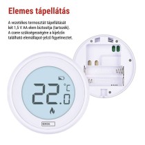 Manuális vezetékes szobatermosztát P5608