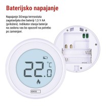 Sobni mehanski žični termostat P5608