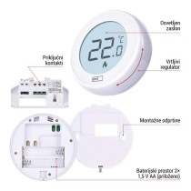 Sobni mehanski žični termostat P5608