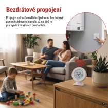 Pokojový manuální bezdrátový termostat P5618