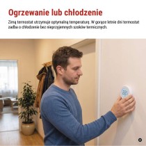 Ręczny termostat pokojowy, bezprzewodowy, P5618