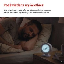 Ręczny termostat pokojowy, bezprzewodowy, P5618