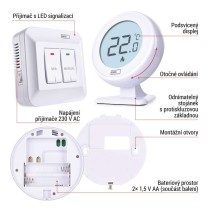 Pokojový manuální bezdrátový termostat P5618