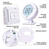 Sobni mehanski brezžični termostat P5618