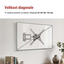 Konzolni stenski TV nosilec 26–60" (65–152 cm)