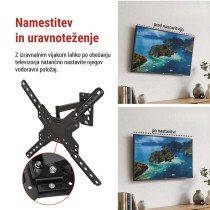 Konzolni stenski TV nosilec 26–60" (65–152 cm)