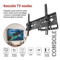 Konzolni stenski TV nosilec 42–85" (107–216 cm)