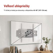 Konzolový nástenný TV držiak 42–85" (107–216 cm)