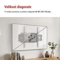 Konzolni stenski TV nosilec 42–85" (107–216 cm)