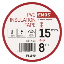Izolirni trak PVC 15mm/8m komplet 6 MIX barv