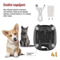 GoSmart dávkovač krmiva Pet Care, 4 l, černý, Wi-Fi