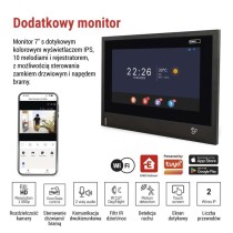 Dodatkowy monitor GoSmart IP880B 2WIRE do domowego wideodomofonu IP880A 2WIRE