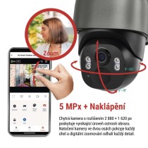 GoSmart Venkovní bateriová kamera IP-1200G WASP s WiFi a solárním panelem
