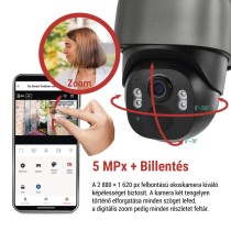 GoSmart Kültéri akkumulátoros kamera IP-1200G WASP wifivel és napelemmel