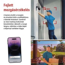 GoSmart Kültéri akkumulátoros kamera IP-1200G WASP wifivel és napelemmel