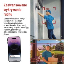 GoSmart Kamera zewnętrzna IP-1200G WASP z WiFi, akumulatorem i panelem solarnym