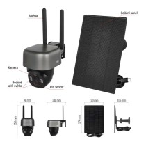GoSmart Venkovní bateriová kamera IP-1200G WASP s WiFi a solárním panelem
