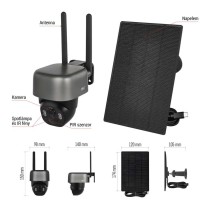 GoSmart Kültéri akkumulátoros kamera IP-1200G WASP wifivel és napelemmel