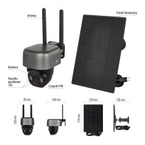 GoSmart Kamera zewnętrzna IP-1200G WASP z WiFi, akumulatorem i panelem solarnym
