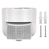 PIR judesio jutiklis IP65, 1200 W, baltas