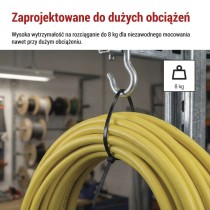 Opaska kablowa 100×2,5, czarna, 100 szt
