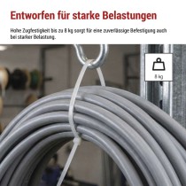 Kabelbinder 100×2,5, weiss, 100 Stk