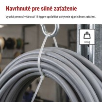 Sťahovacia páska 150×3,5, biela, 100 ks