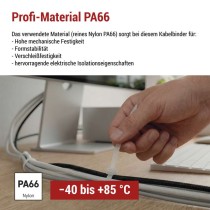 Kabelbinder 200×3,5, weiss, 100 Stk