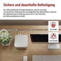 Kabelbinder 200×3,5, weiss, 100 Stk