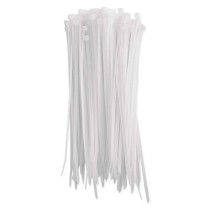 Kabelio rišiklis 200×3,5, balta, 100 vnt