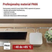 Opaska kablowa 300×3,5, biała, 100 szt