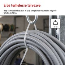 Kábelkötöző 300×3,5, fehér, 100 szt