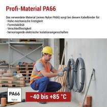 Kabelbinder 200×4,8, schwarz, 100 Stk