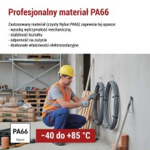 Opaska kablowa 250×4,8, czarna, 100 szt