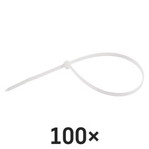 Kabelio rišiklis 300×4,8, balta, 100 vnt
