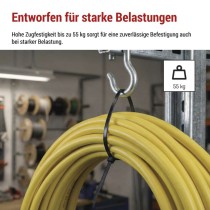 Kabelbinder 450×7,6, schwarz, 25 Stk