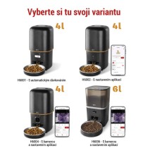 Dávkovač krmiva Pet Care, 4 l, černý