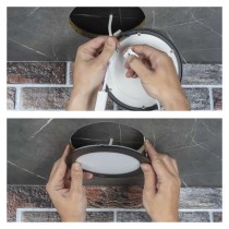 LED šviestuvas NEXXO juodas, 22,5 cm, 18 W, šiltai / neutraliai baltas