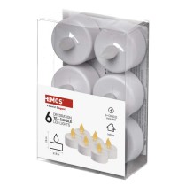 LED dekoracija – arbatžolė, balta, CR2032, vidaus, vintažinė, 6 vnt.