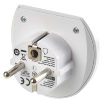 Universalus kelioninis adapteris Vidurio Europai, baltos spalvos