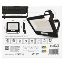 LED prožektorius GLARO 50 W, melns, IP65, 5000 lm, neitrāli balts