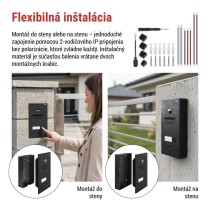 Sada domáceho video vrátnika GoSmart IP-880A 2WIRE s WiFi