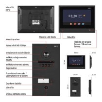 Sada domáceho video vrátnika GoSmart IP-880A 2WIRE s WiFi