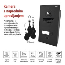 Kamera GoSmart za monitor IP880B 2WIRE in domači video domofon IP-880A 2WIRE, 1 gumb