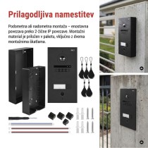 Kamera GoSmart za monitor IP880B 2WIRE in domači video domofon IP-880A 2WIRE, 1 gumb