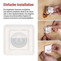 Bewegungsmelder (PIR-Sensor) IP20 500W weiss