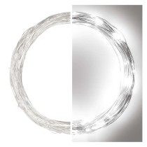 LED kalėdinė nano girlianda sidabrinė, 10 m, lauko ir vidaus, šaltai balta, laikmatis
