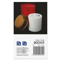 LED temetői mécses, piros, 2x C, kültéri és beltéri, meleg fehér, időzítő