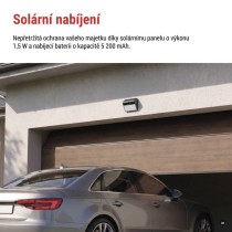 GoSmart Venkovní bateriová kamera IP-1100G WALL s WiFi a solárním panelem